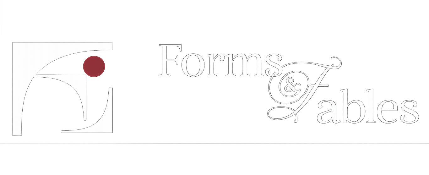 Forms & Fables White Logo